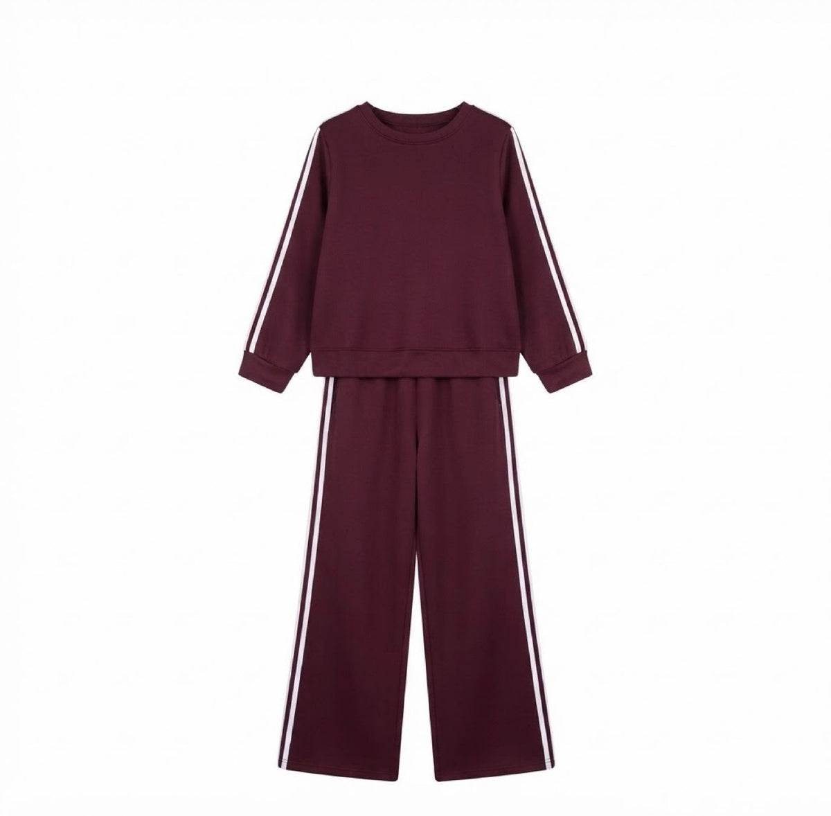 Sportieve Co-ord Set met Zijstrepen | Comfortabele Dames Jogging Outfit