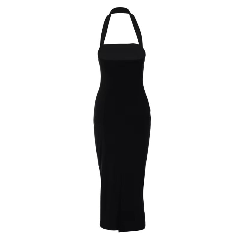 Basic halter jurk - (DR03)
