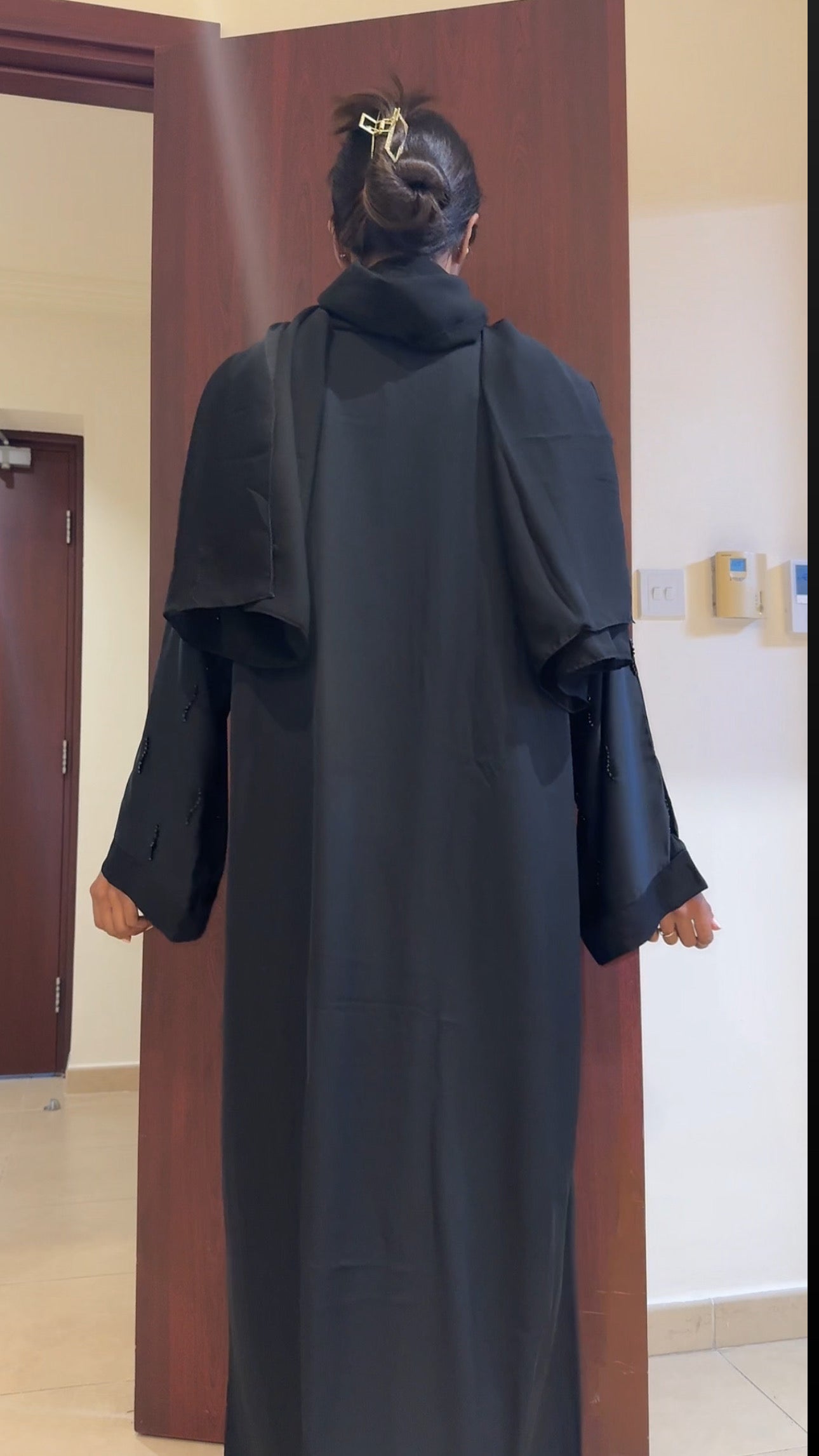 عباية سوداء DXB جلام سباركلز