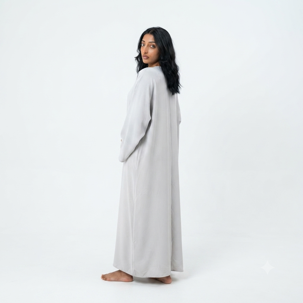 T-shirt jurk van viscose - wit