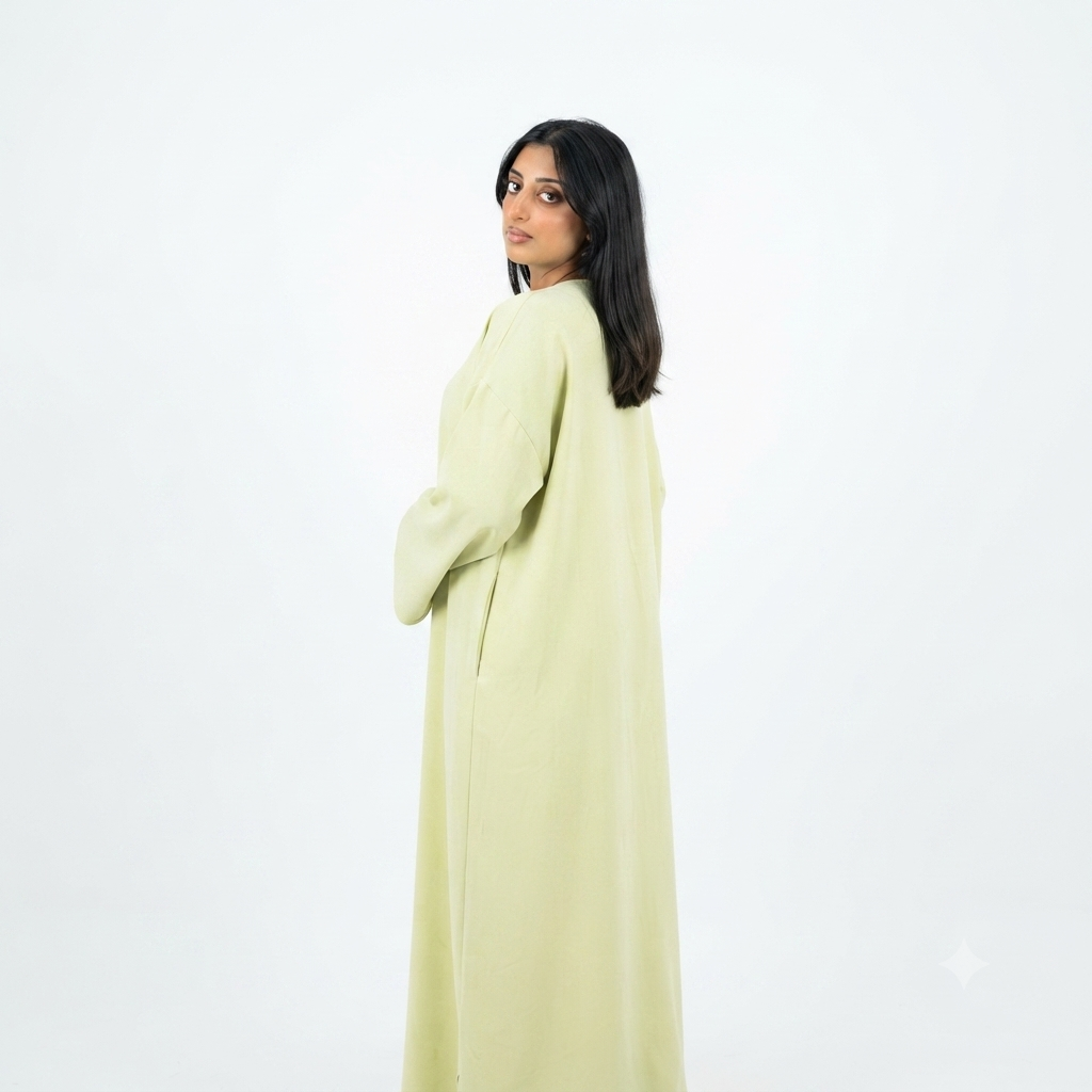 T-shirt jurk mint groen - viscose
