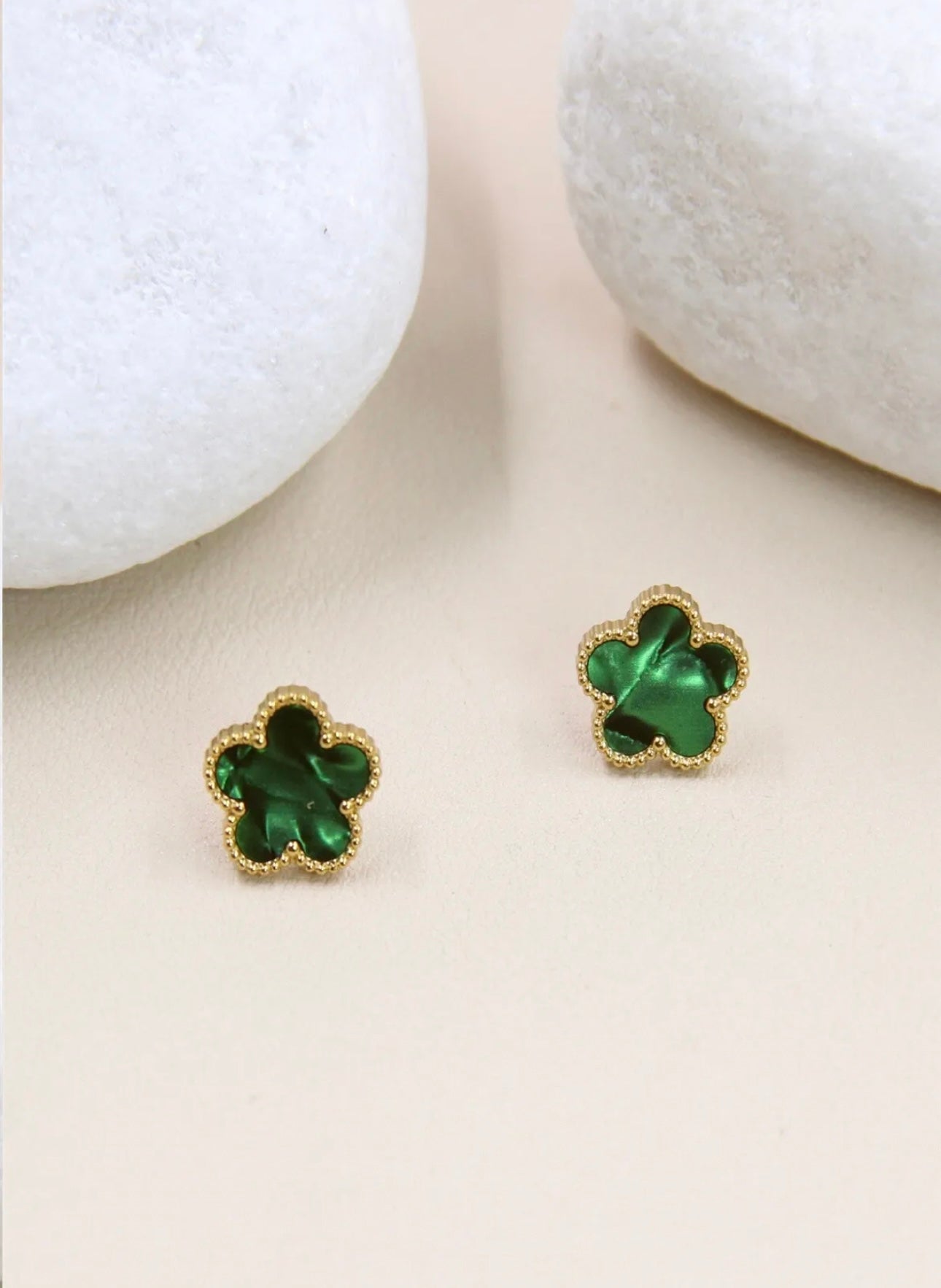 Clovers oorbellen - 205BO12