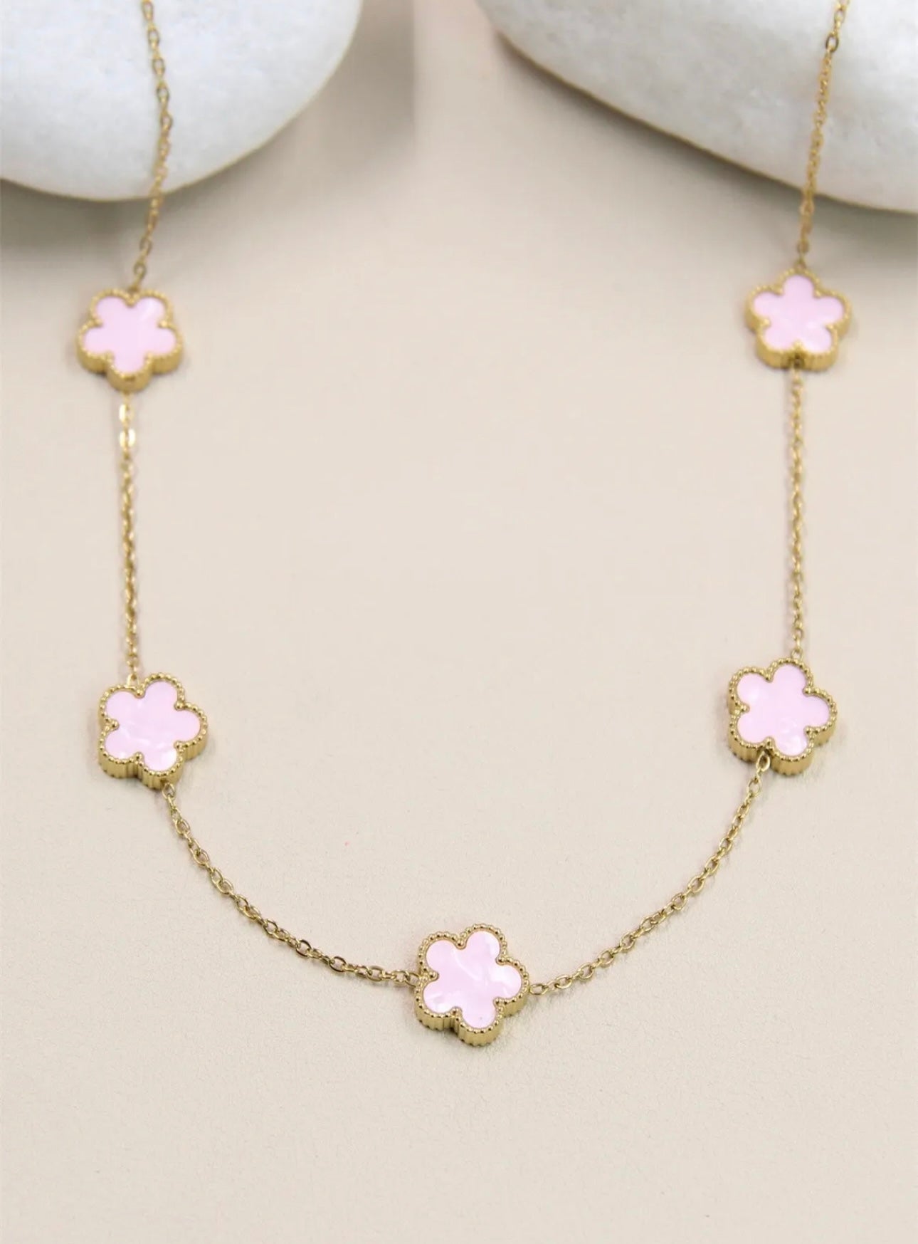 Clovers ketting - 205 COL12 stainless steel