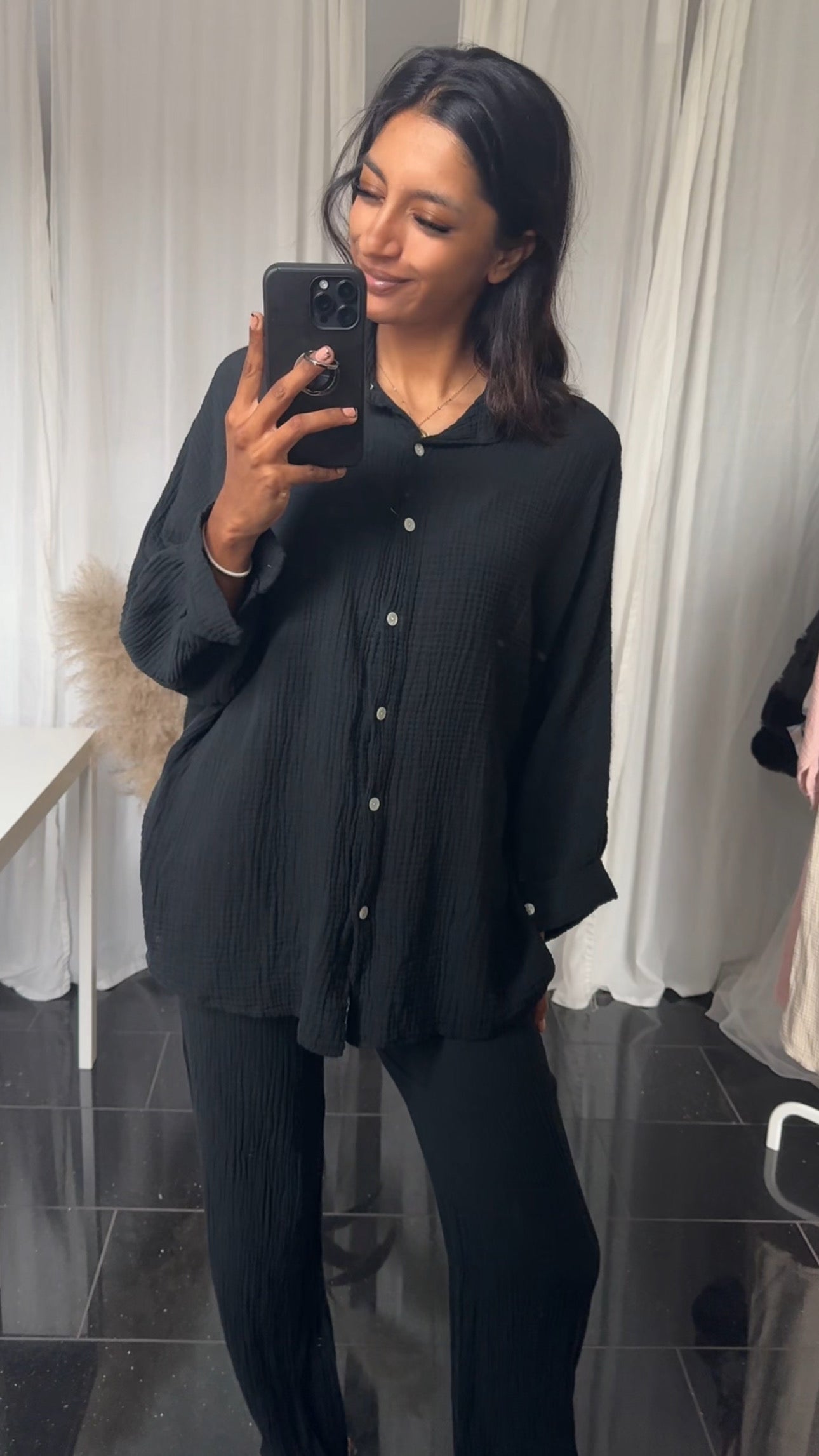 COMFY HOMEWEAR SET - BLACK