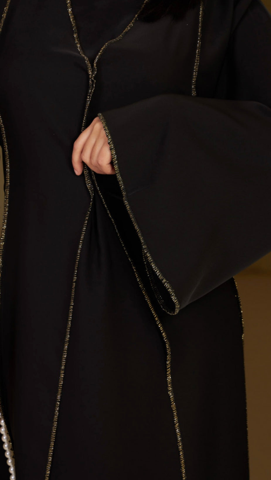 TWO PIECE ABAYA BLACK GOLD