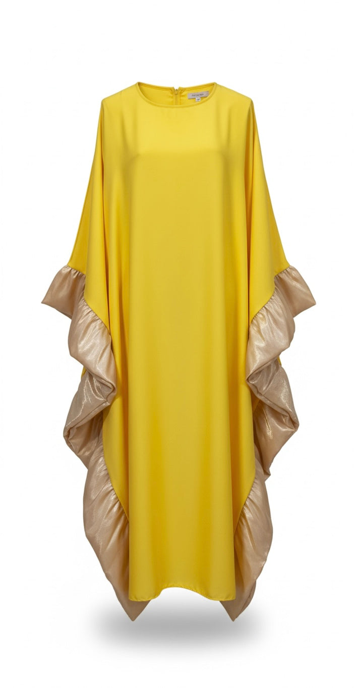 Golden Sands yellow verstelbare kaftan