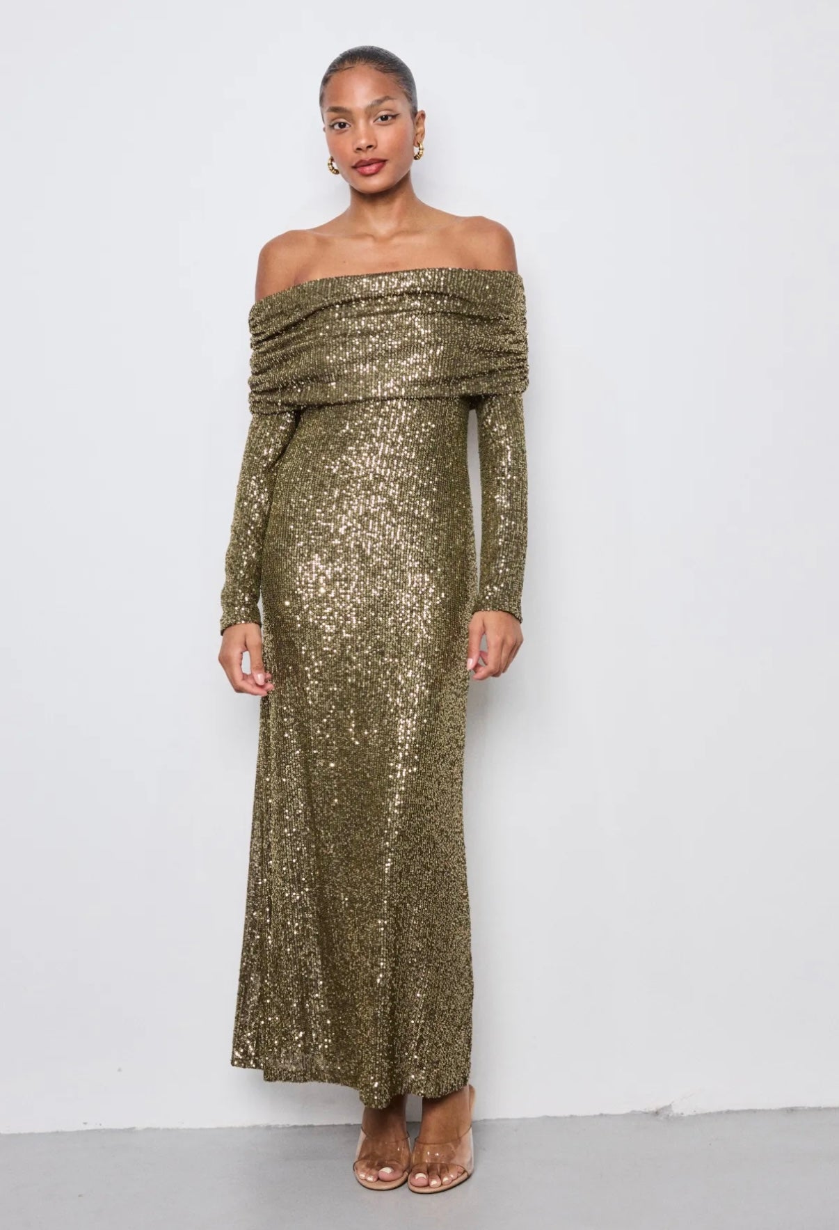 Bring me mimosa strapless golden dress -  PS9327
