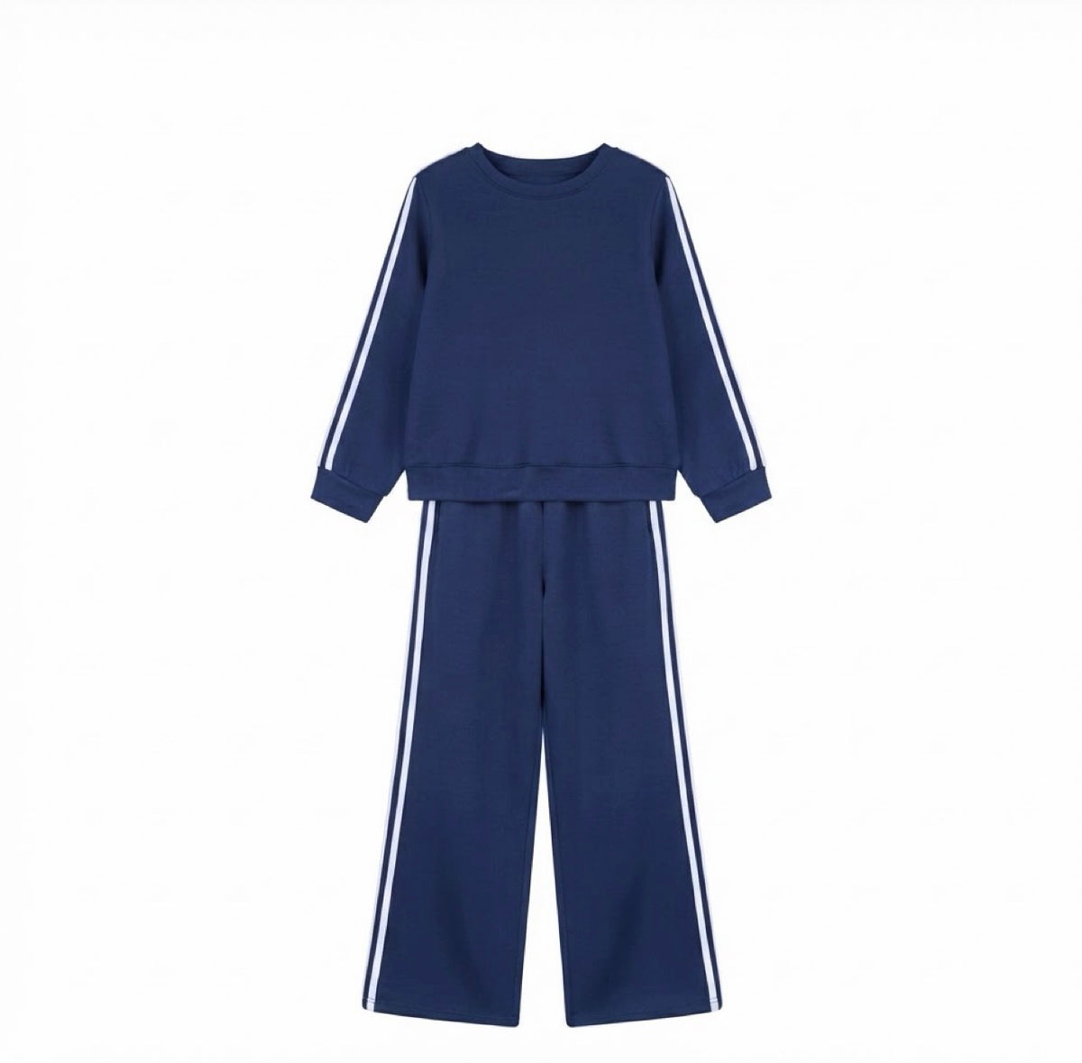 Sportieve Co-ord Set met Zijstrepen | Comfortabele Dames Jogging Outfit