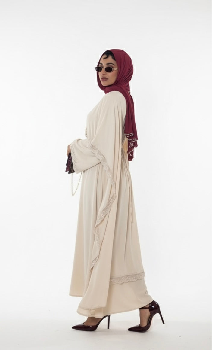 Robe de Soirée ‘Lace Luxe’ - beige SQ82