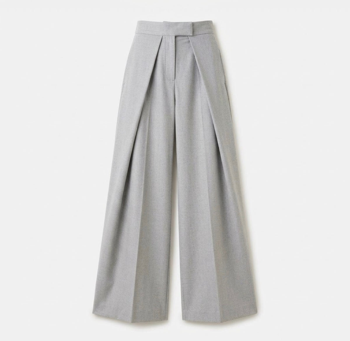 Stijlvolle Wijdvallende Beige Pantalon – Elegante & Tijdloze Damesbroek