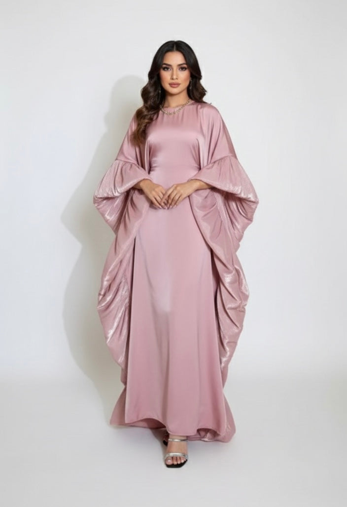Abaya kaftan met franjes aan mouwen - 5422
