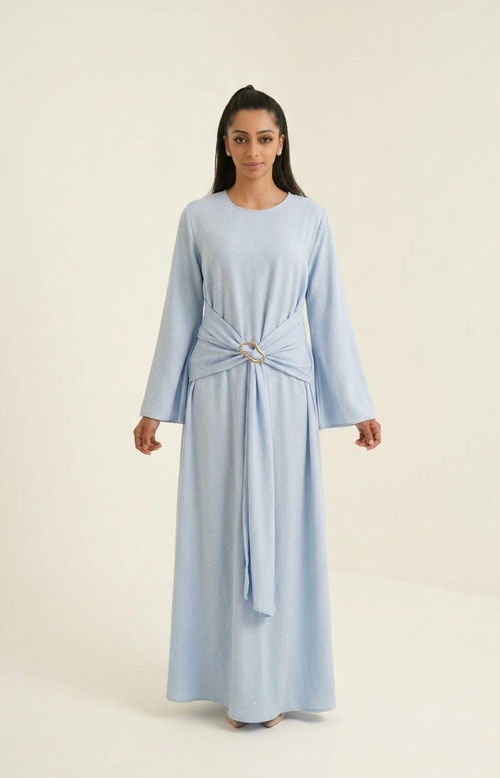 Nenna long sleeves dress - light blue