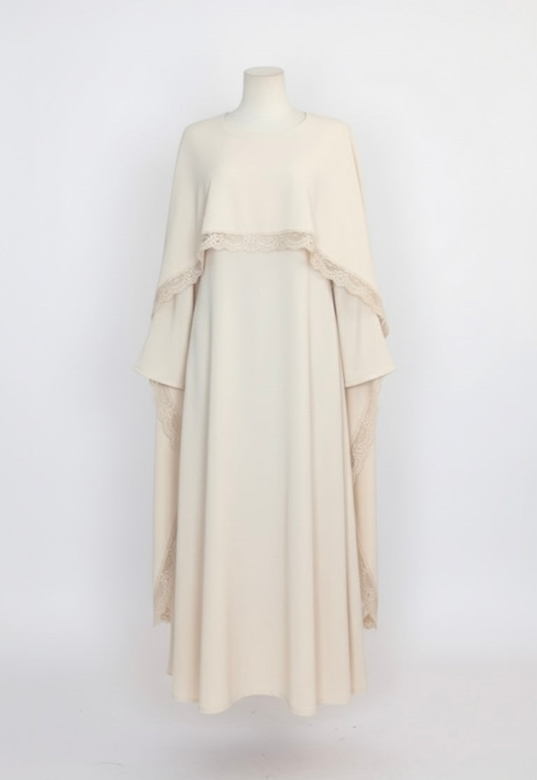 Robe de Soirée ‘Lace Luxe’ - beige SQ82