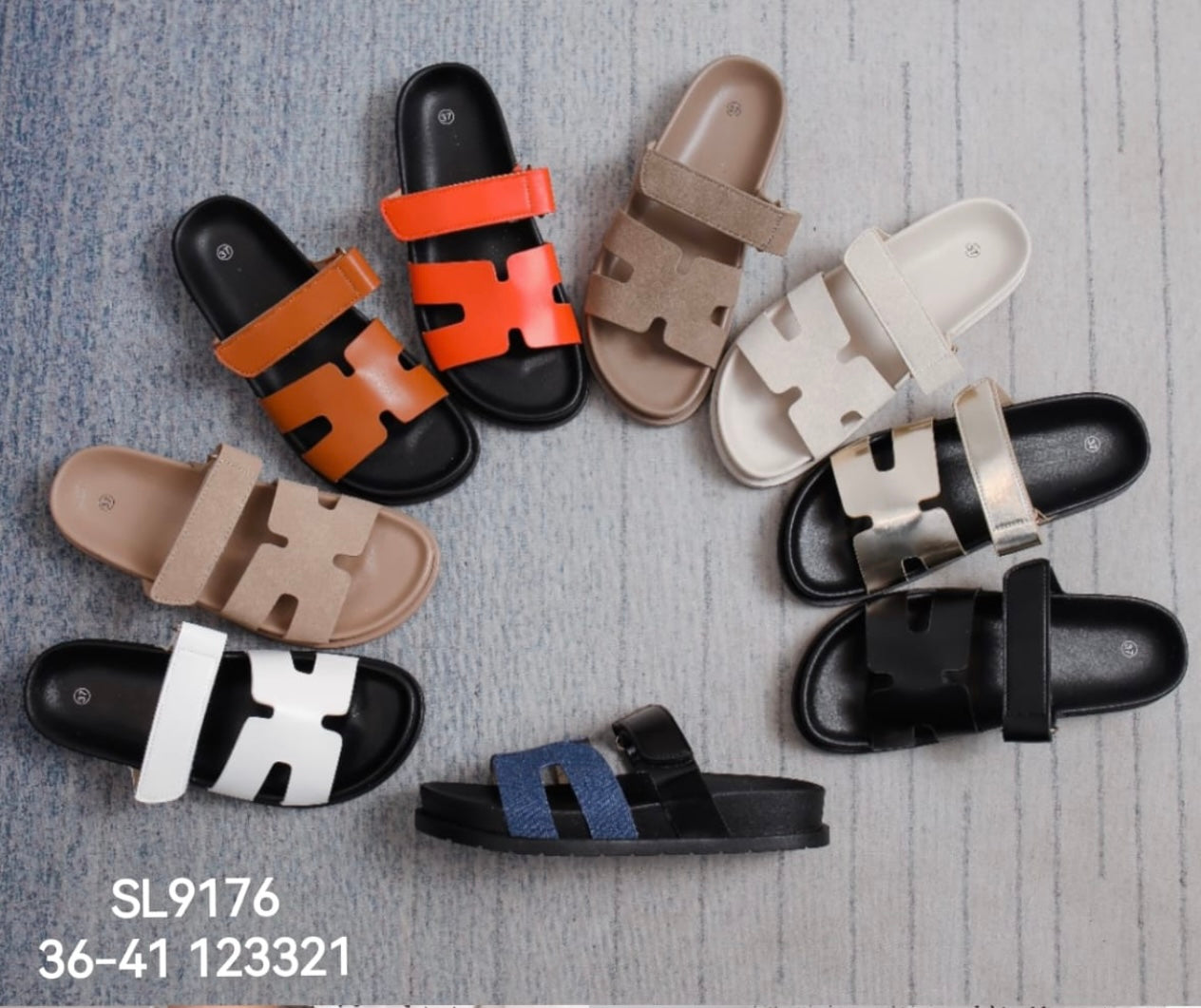 Stijlvolle H-sandalen bad slippers