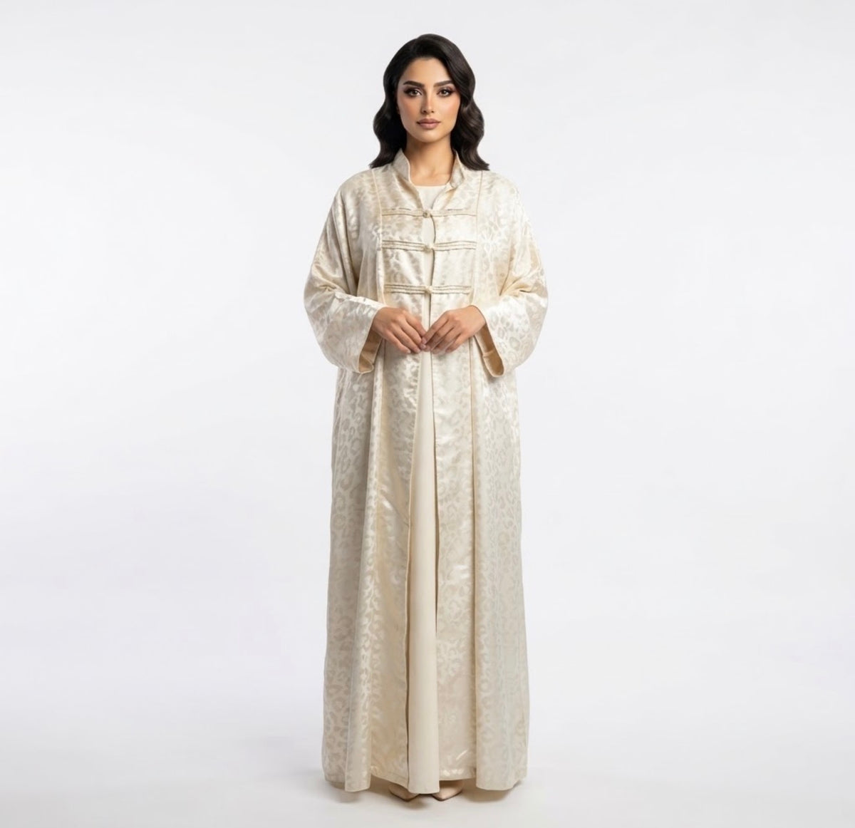 Premium Silky Jacquard Abaya