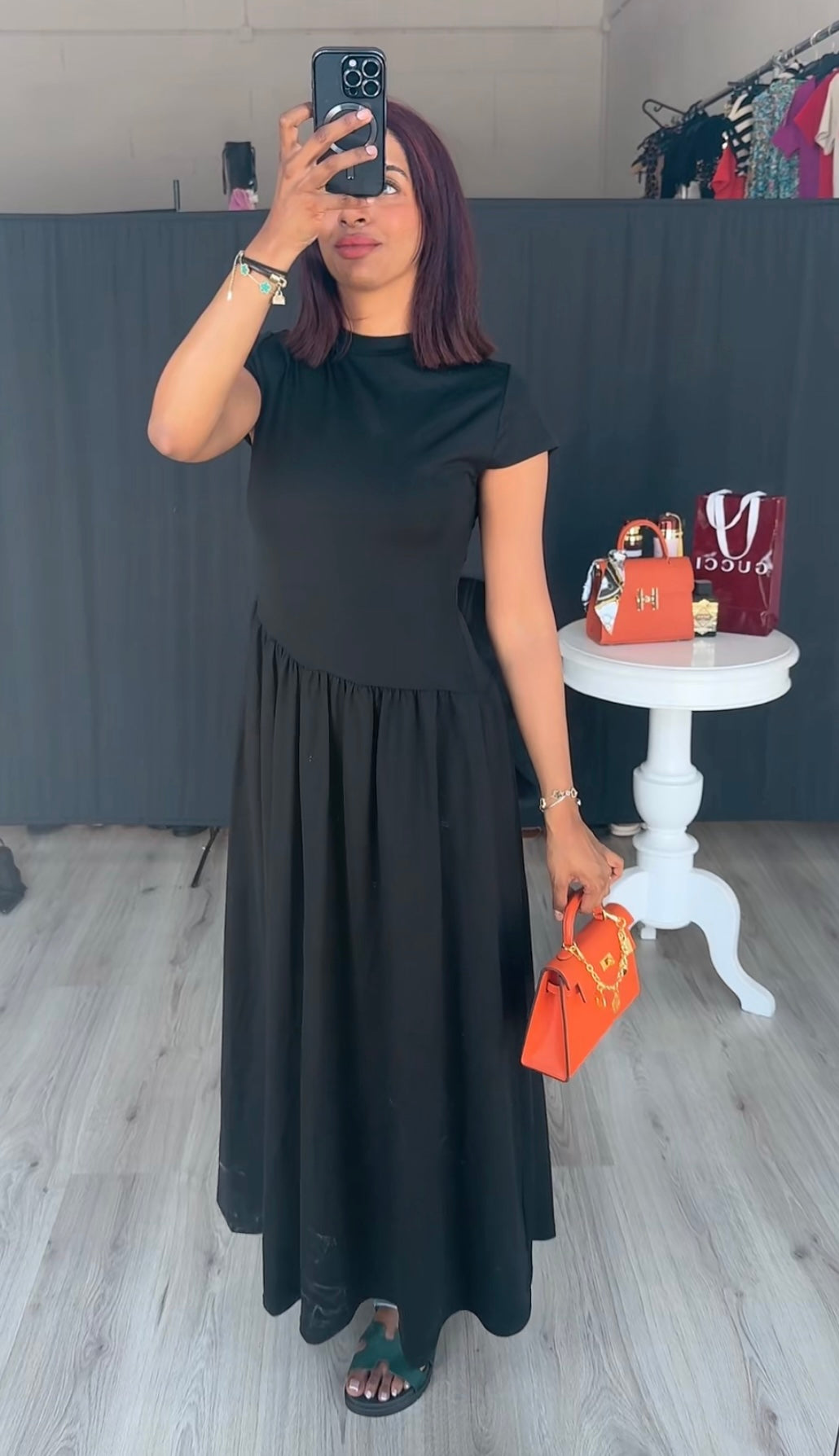 Zwart stretch rok jurk M5257