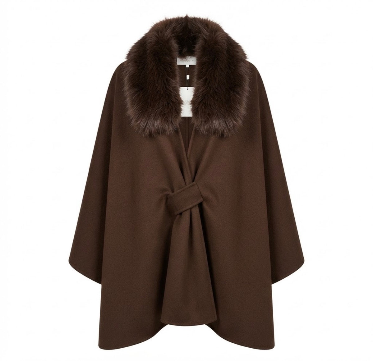Elegante Cape-Jas met Bontkraag