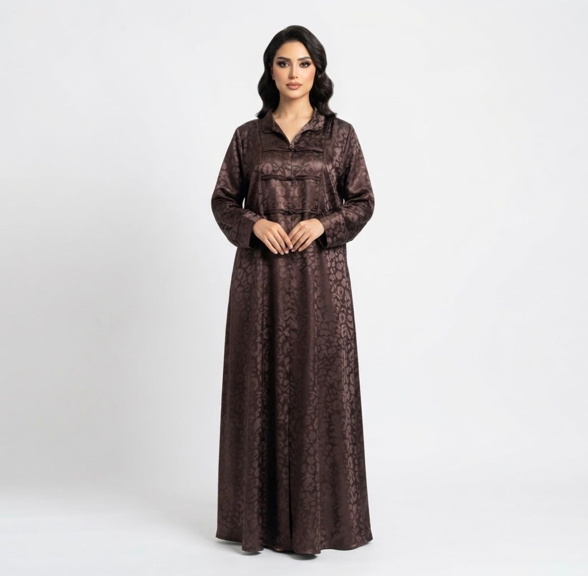 Premium Silky Jacquard Abaya