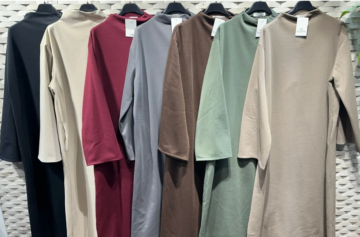 Modest jurk met wijde mouwen - MBYL21