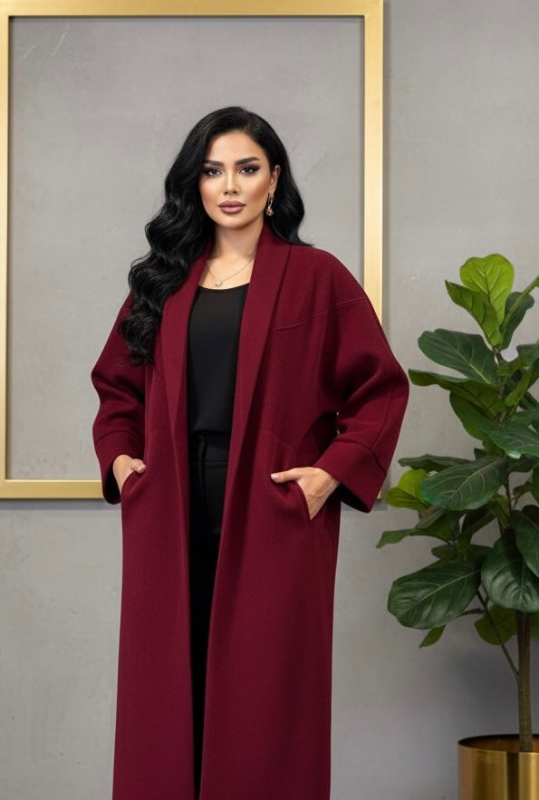Inaya manteljas - burgundy