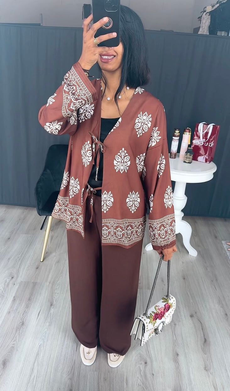 SS25 - Printjes set met kimono