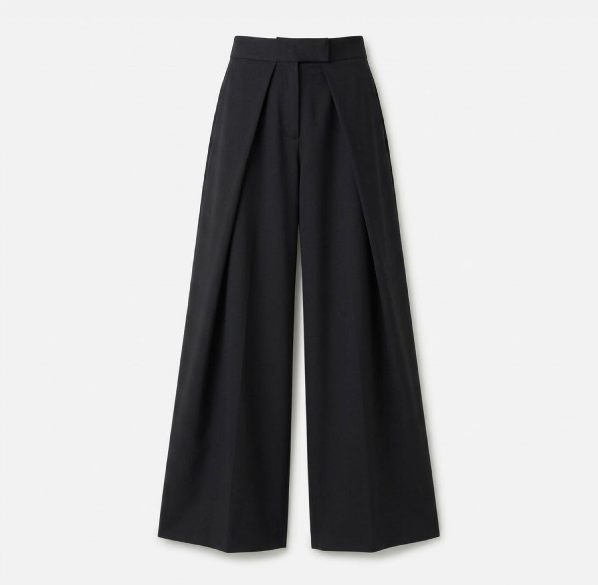 Stijlvolle Wijdvallende Beige Pantalon – Elegante & Tijdloze Damesbroek