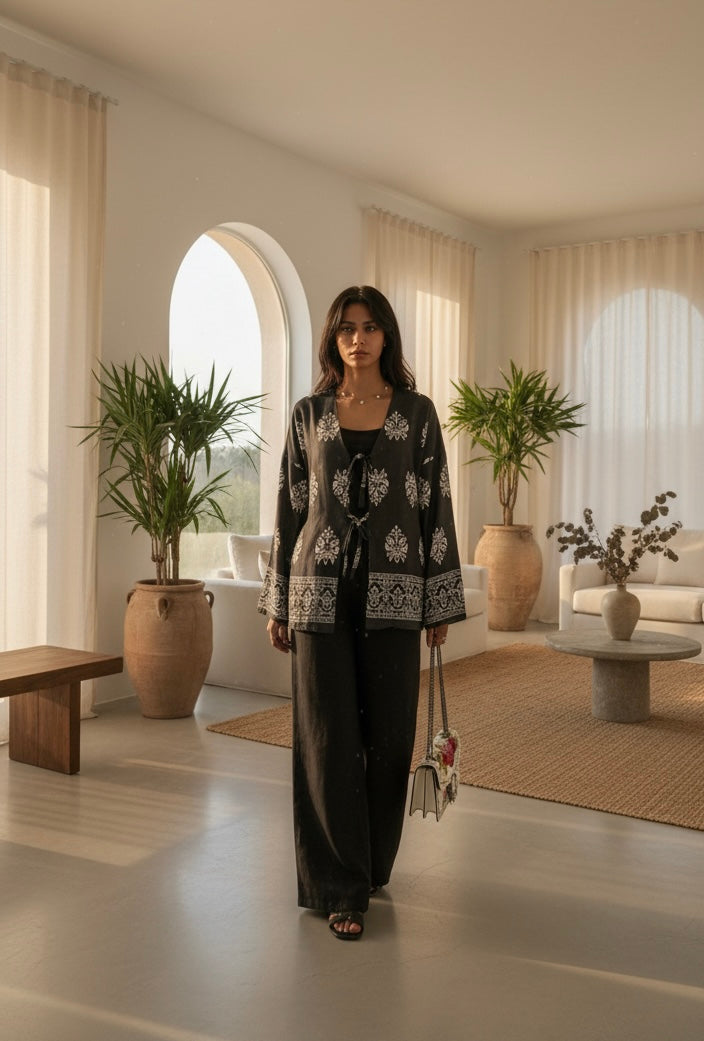 Marrakech Sunset co-ord set - black