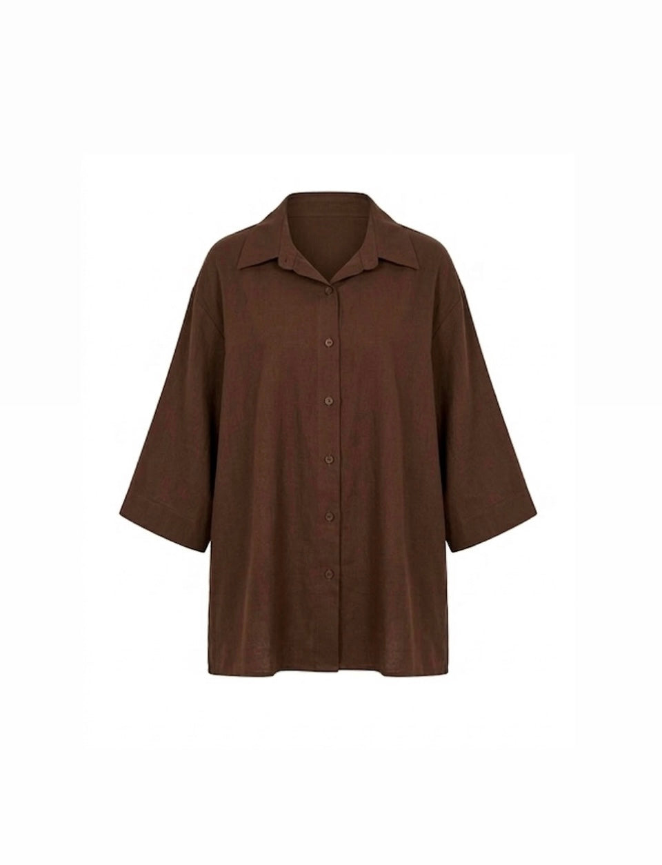 Blouse and pants summer - dark brown BPS01