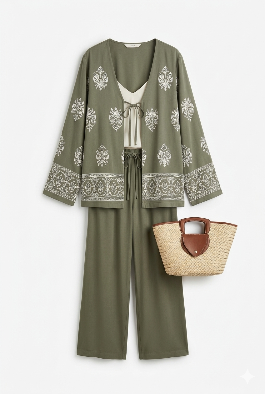 Marrakech Sunset co-ord set - groen