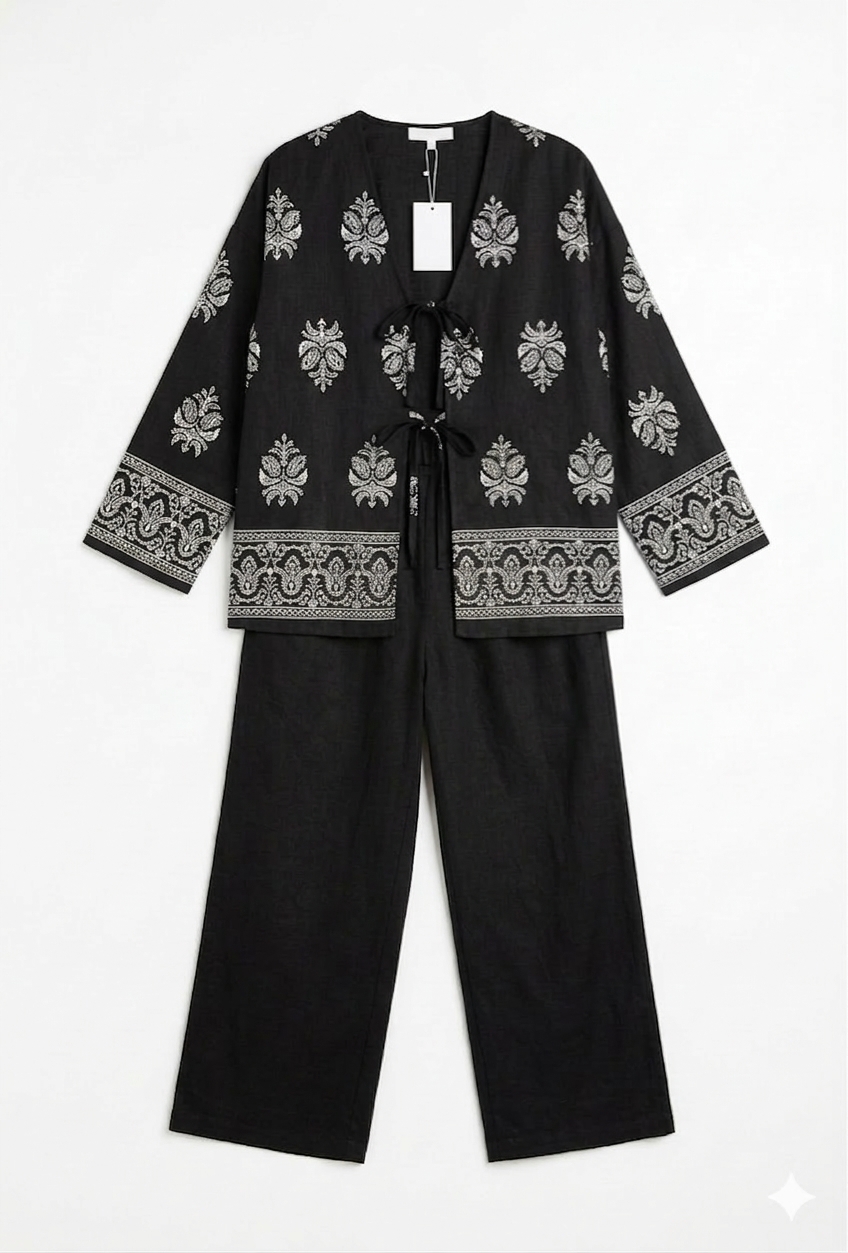 Marrakech Sunset co-ord set - black