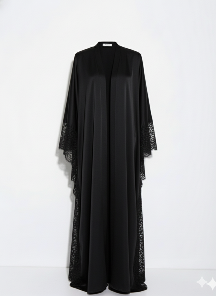 La Silhouette en Dentelle kimono - black exclusive