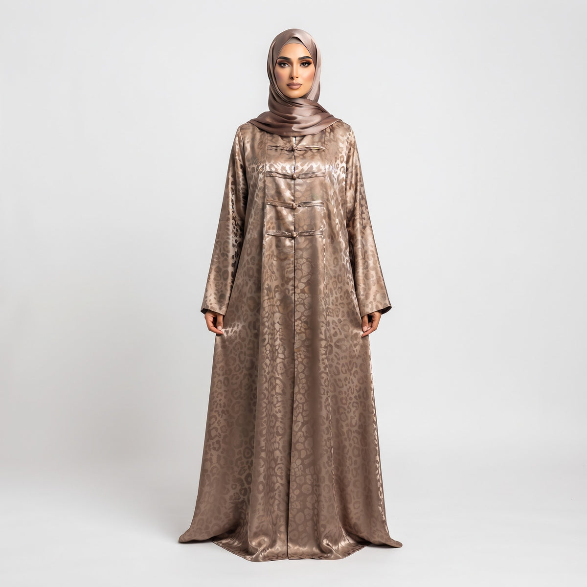 Premium Silky Jacquard Abaya