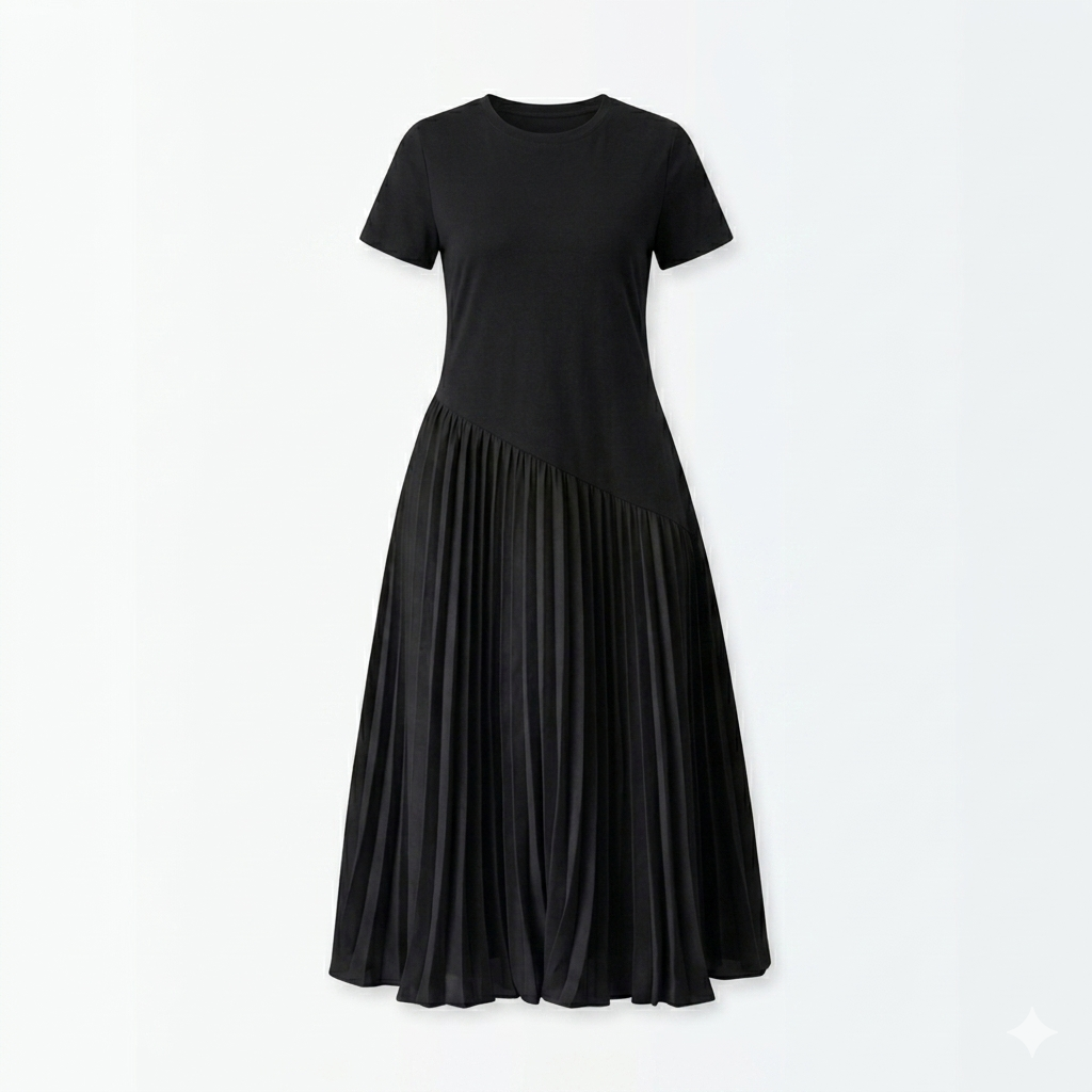Zwart stretch rok jurk M5257