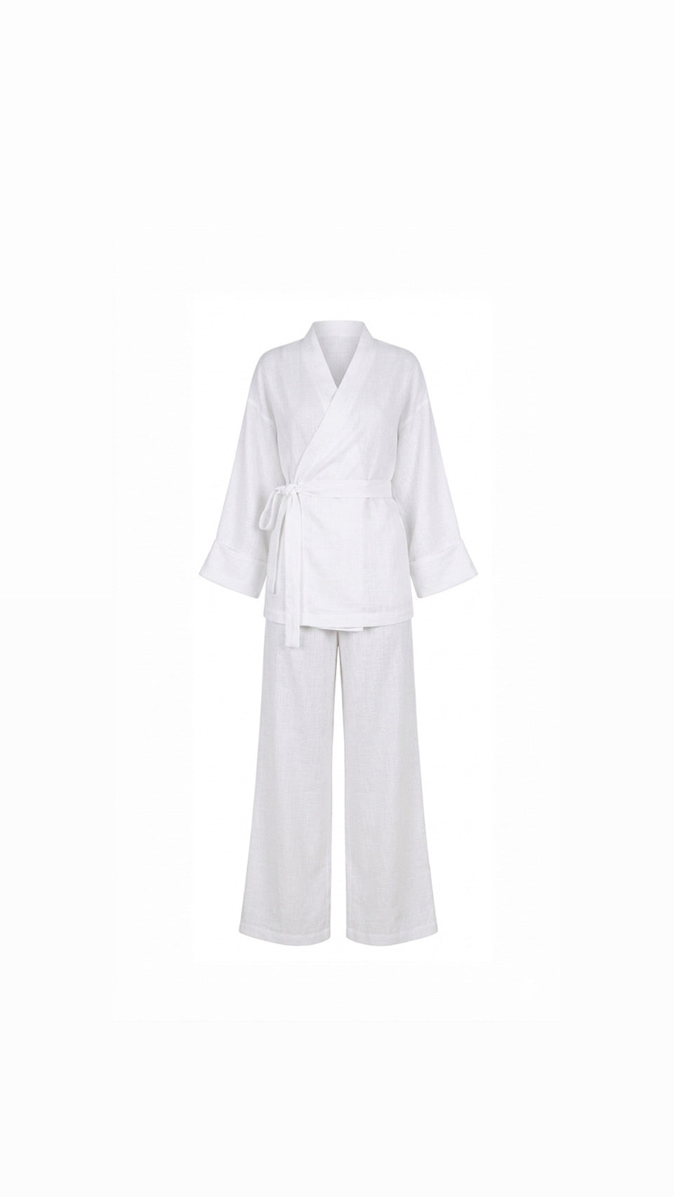 La Bohème Lente kimono pants set - wit
