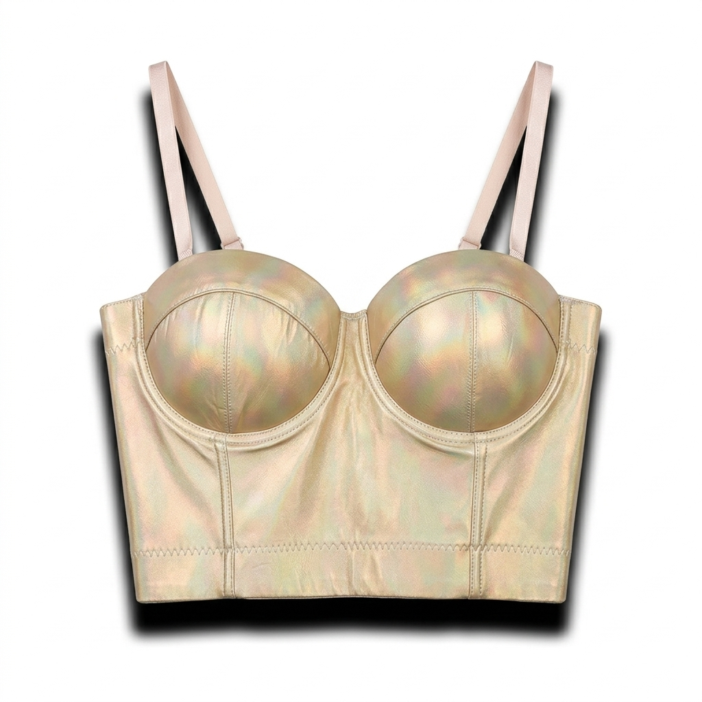 Gouden korte top met vulling