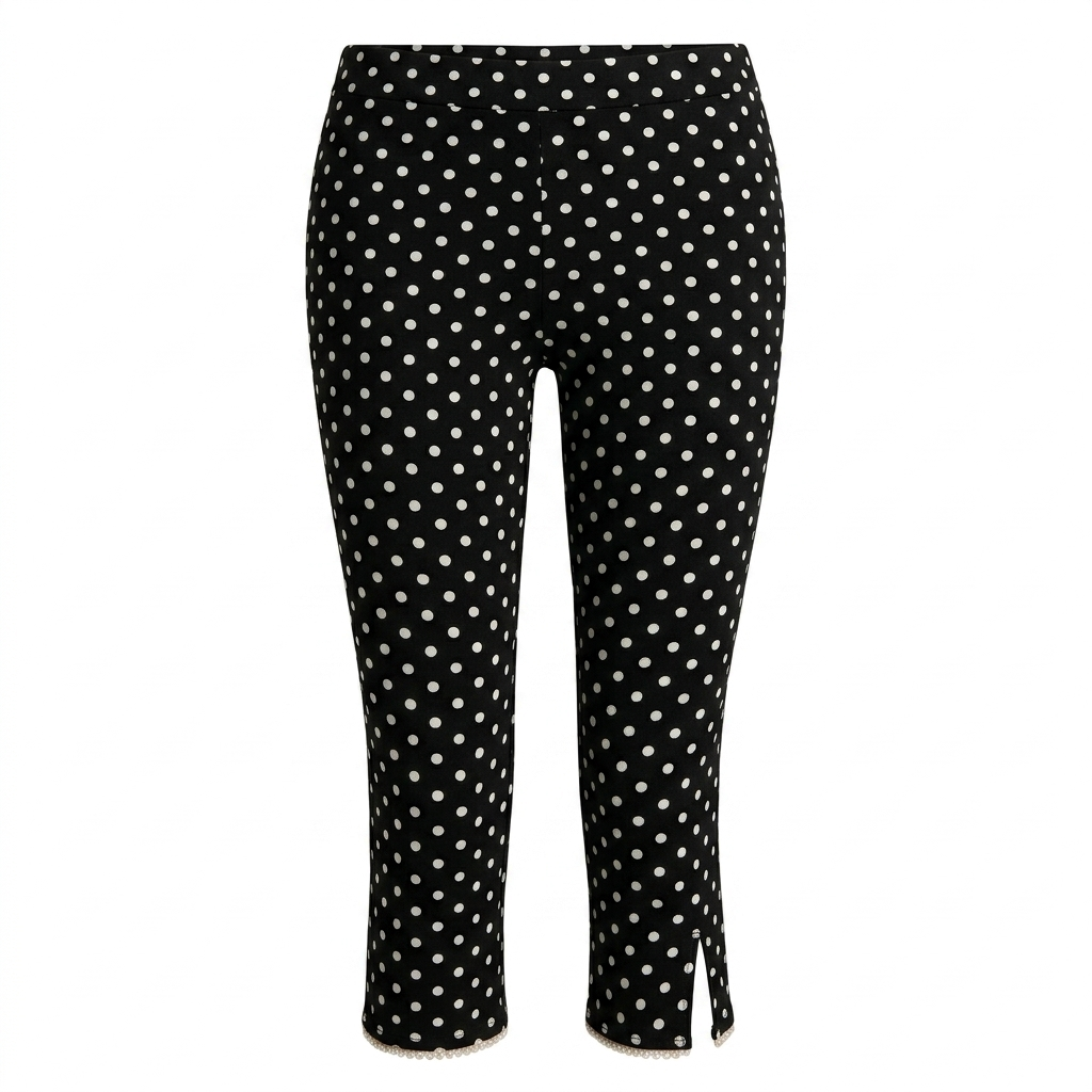 Legging met ronde stippels