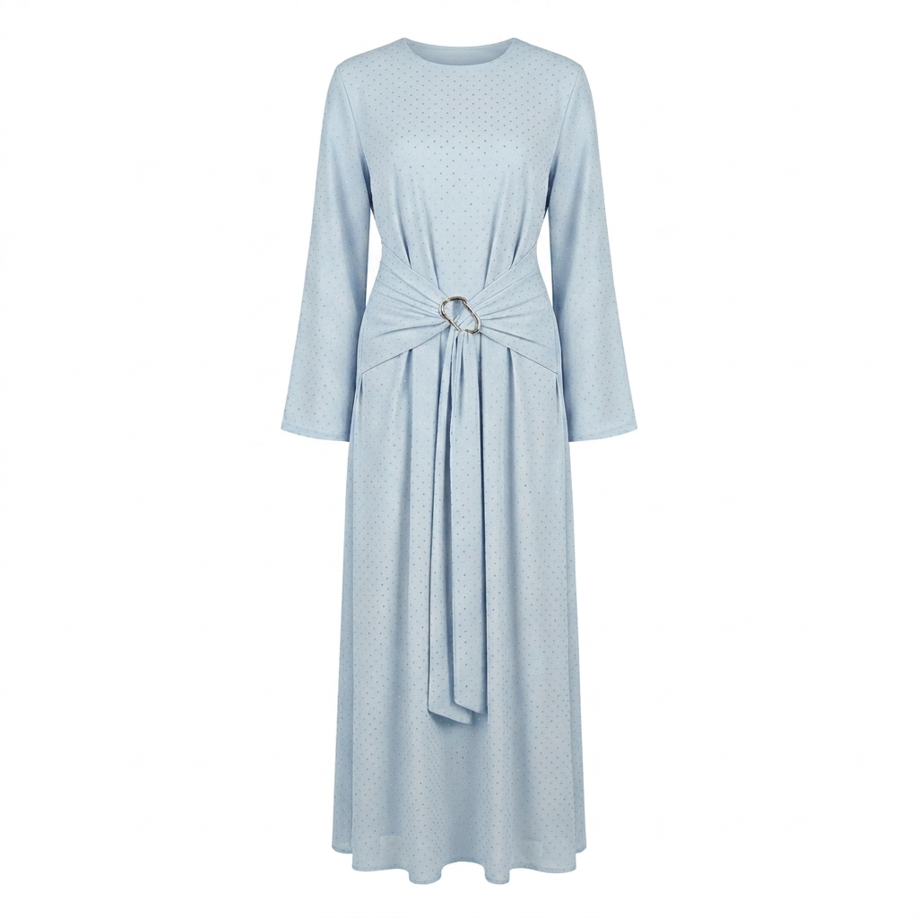 Nenna long sleeves dress - light blue
