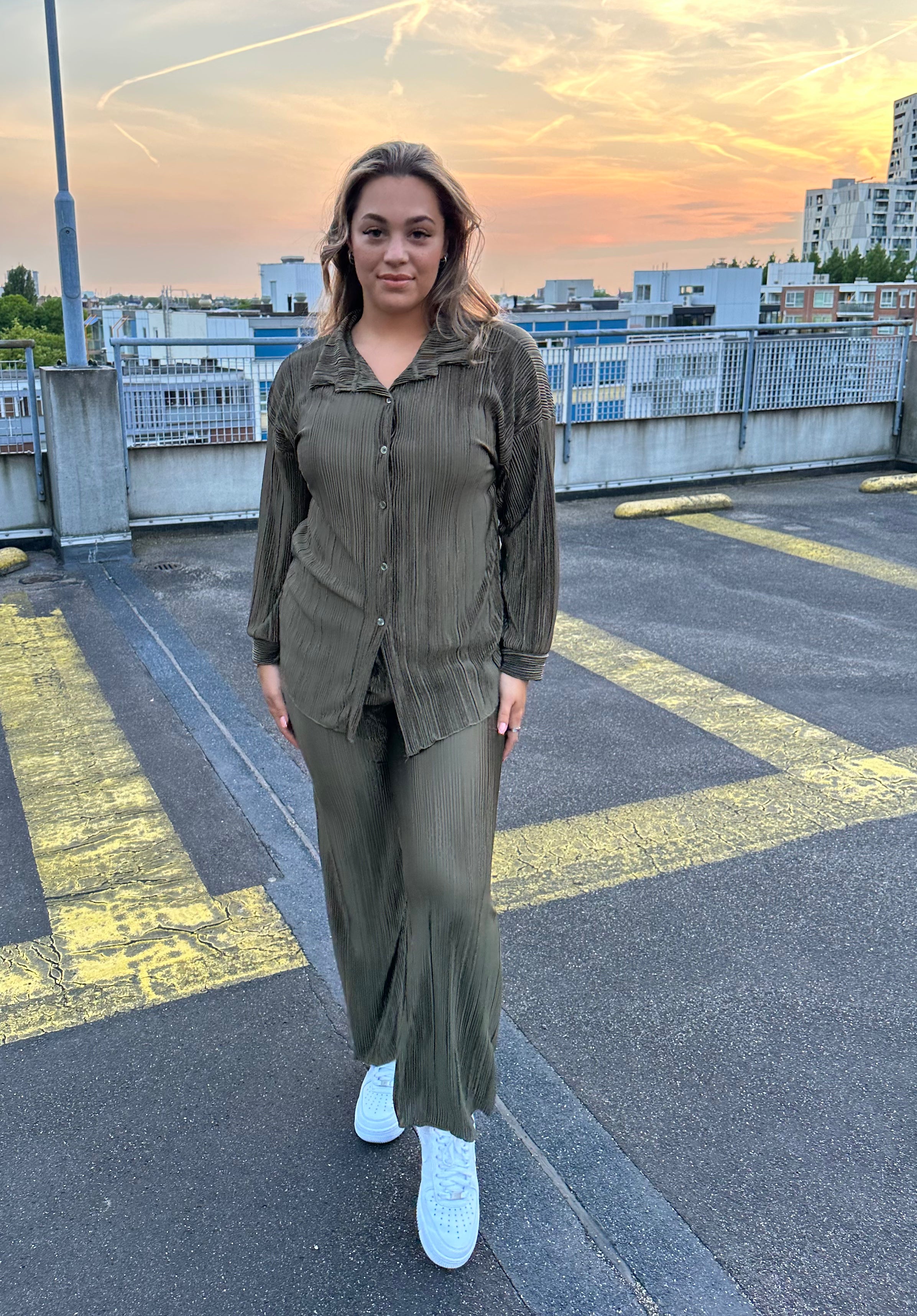 AMBER PLISSE TWINSET