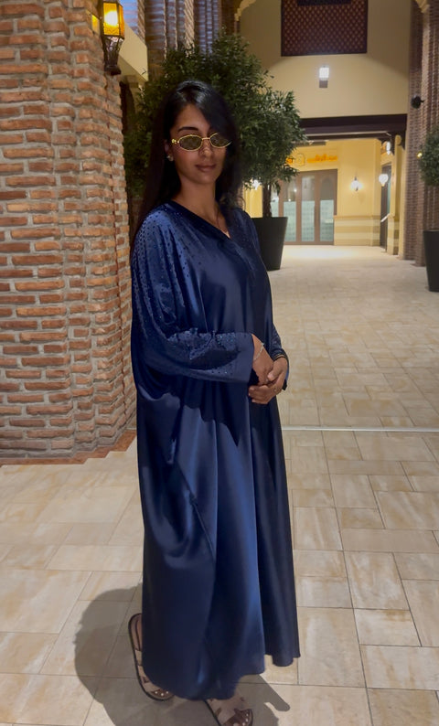 Dubai abaya dark blue