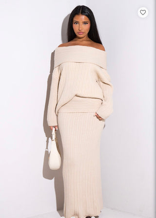 Oversized trui met rekbare rok