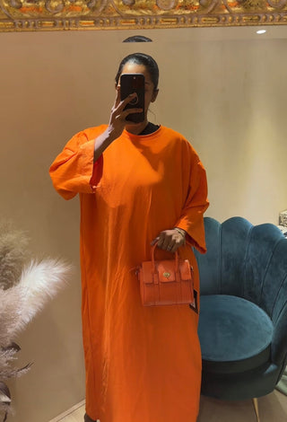 SS25 - katoenen wijde tshirt jurk