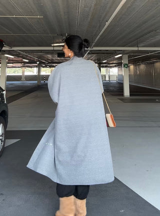 Yasmine manteljas grijs