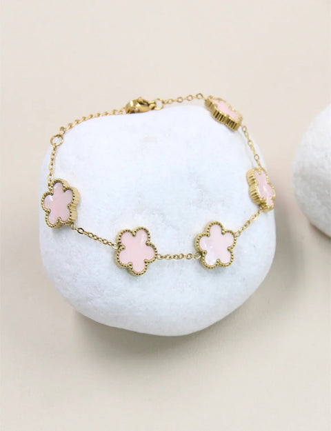 Armband met clovers - 205BRA12