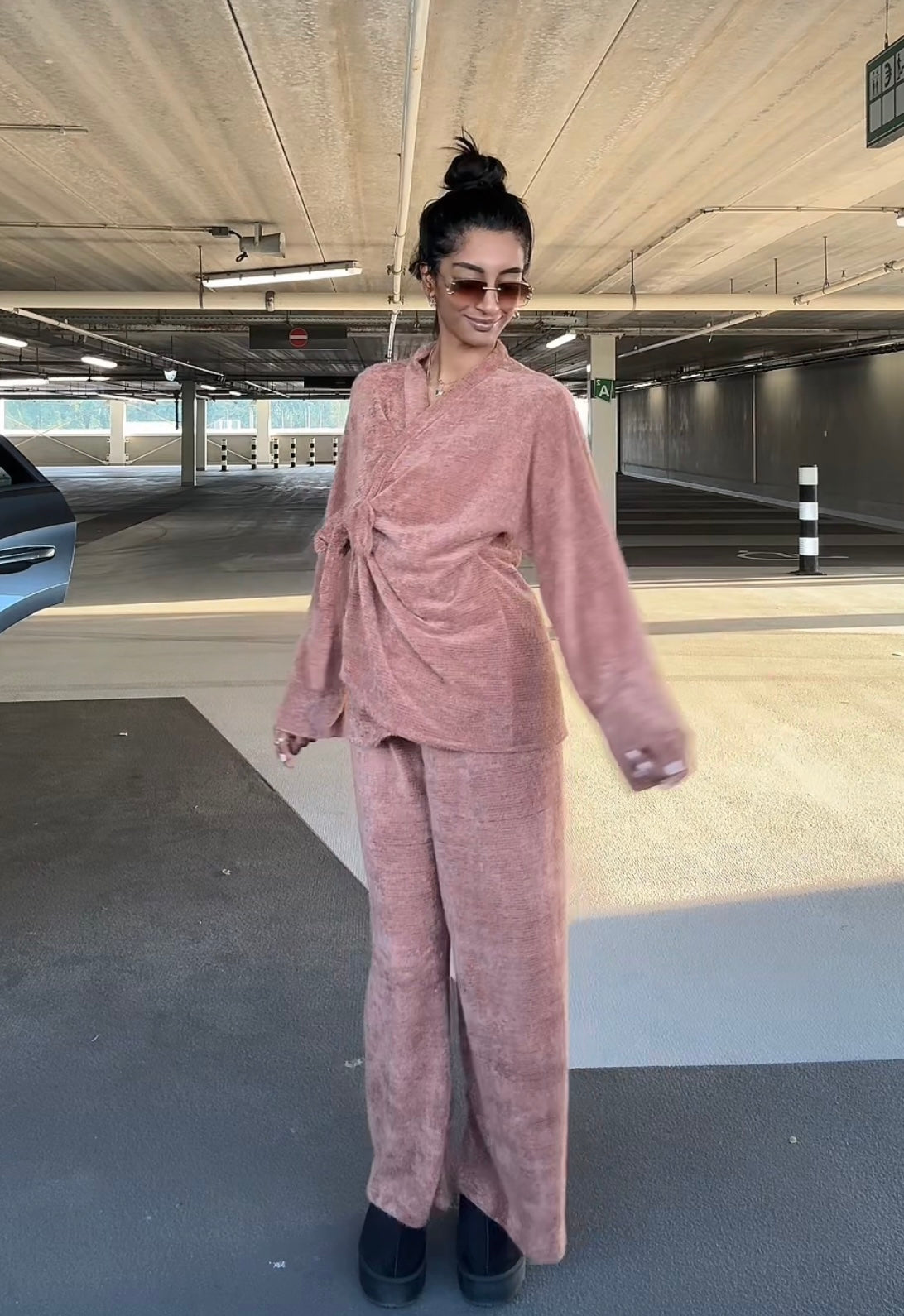 TEDDY CO ORD WIKKEL SET BRUIN
