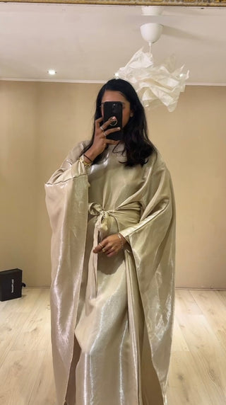 Abaya glans adena met strik