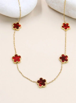 Clovers ketting - 205 COL12 stainless steel