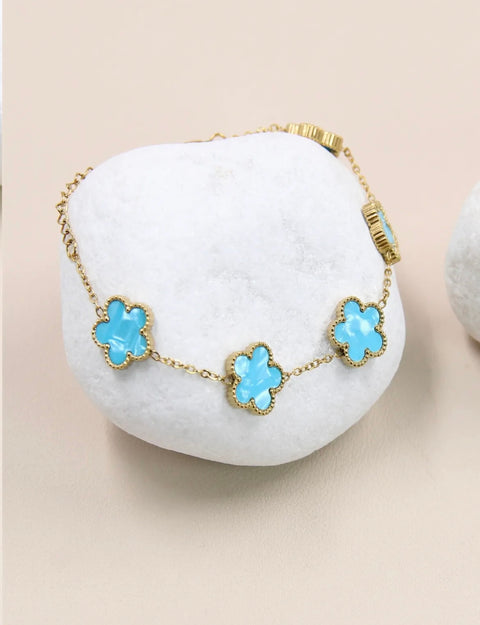 Armband met clovers - 205BRA12