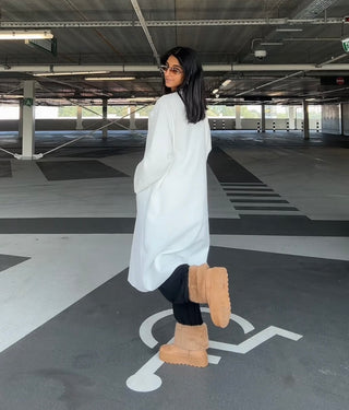 Yasmine manteljas wit