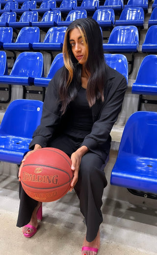 PAK MET BLOUSE EN WIJDE BROEK CRÊPE (P004)