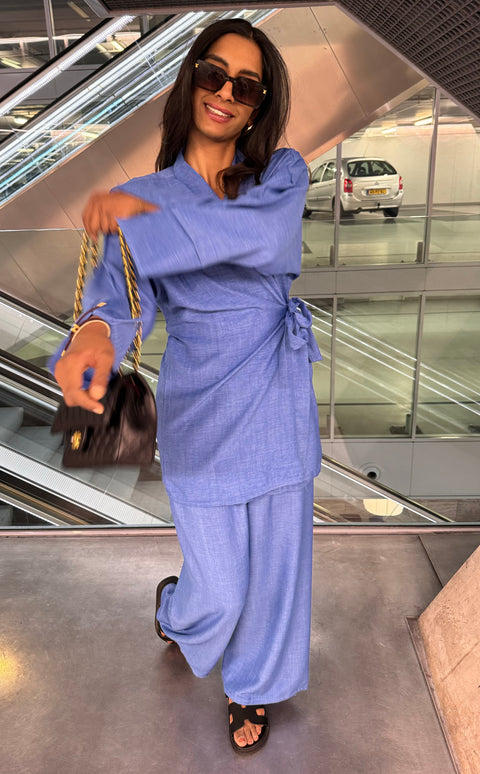 Kimono wikkel set met broek